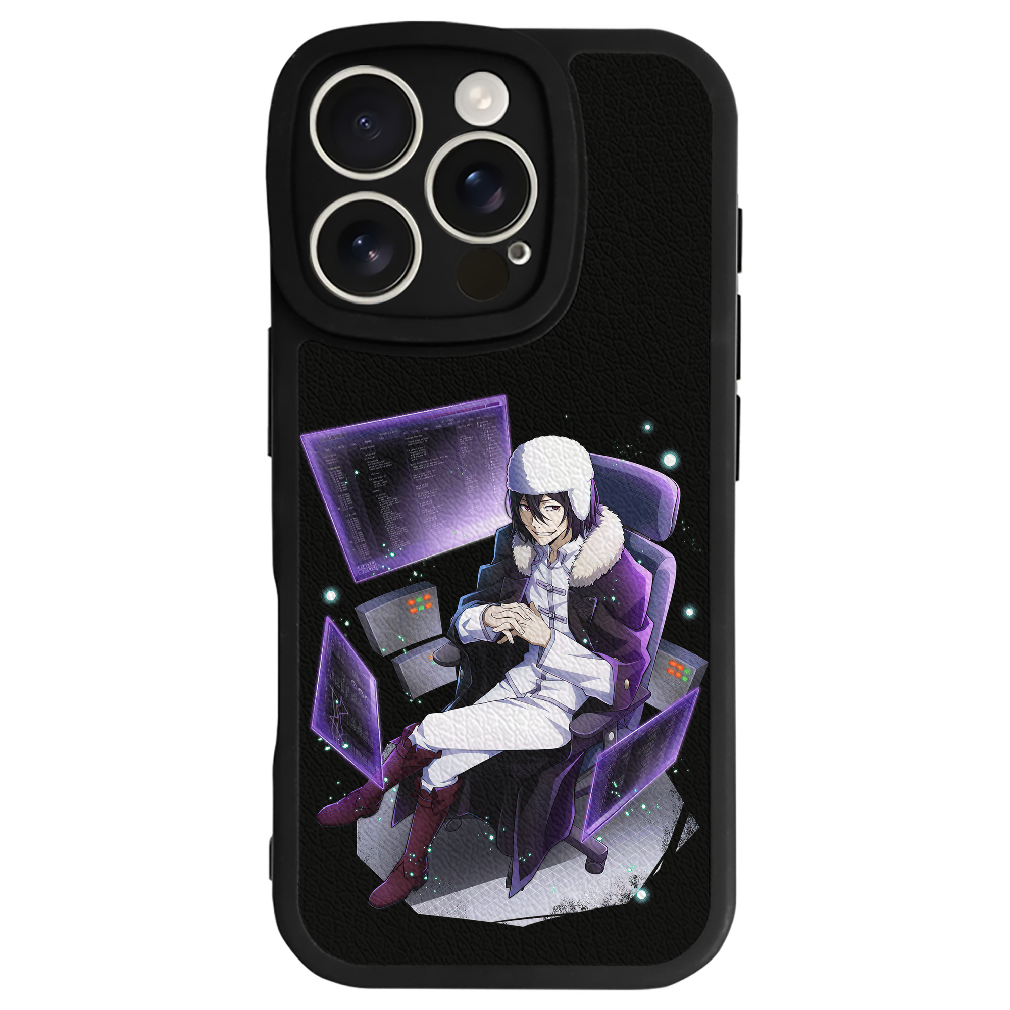 （画像用） 文豪ストレイドッグス Bungo Stray Dogs 【iPhone 16シリーズ対応】シリコンスマホケース（レザー調） 材質：シリコン